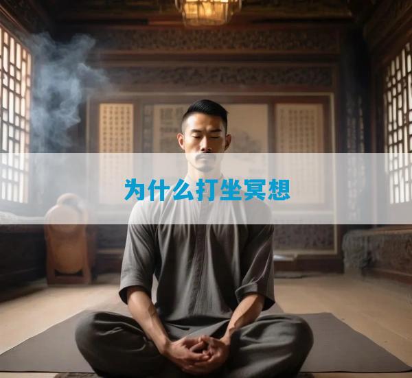 为什么打坐冥想